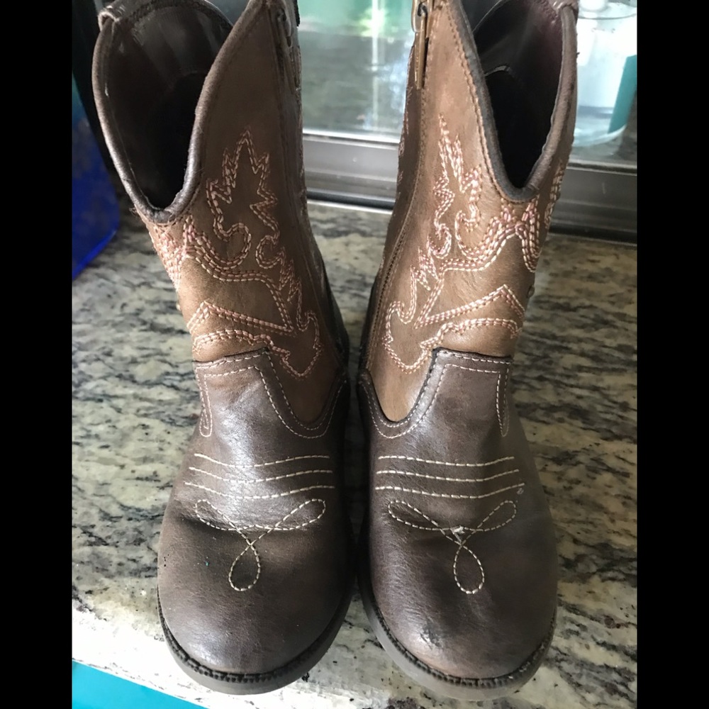Little Girls Cowboy Boots Cherokee Size 10